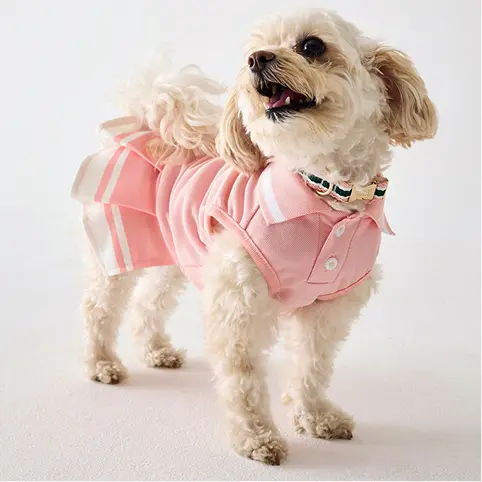 Pink Pique Polo Dress